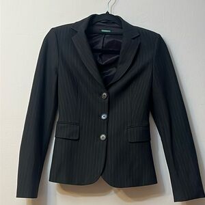 Benetton suit jacket size 2 made in Romania stripes